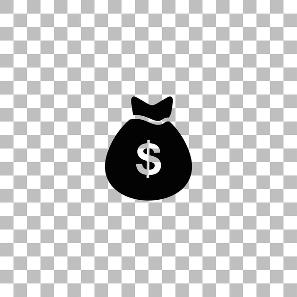 peníze ikona plochý - Vektor, obrázek