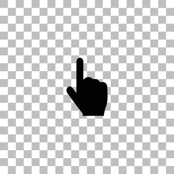 Icono del cursor de mano plano
 - Vector, Imagen