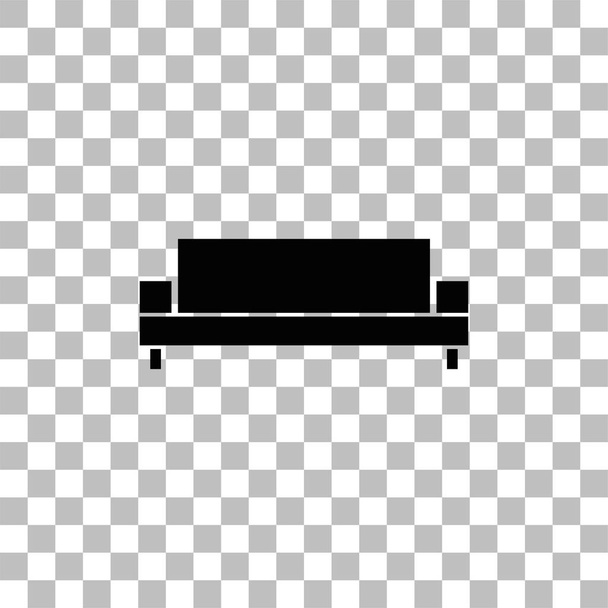 Sofa icon flat - Vector, Image