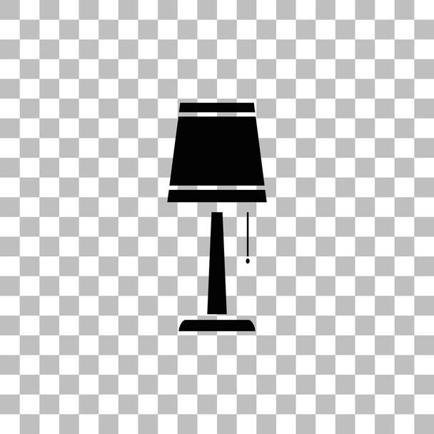 Lampensymbol flach - Vektor, Bild