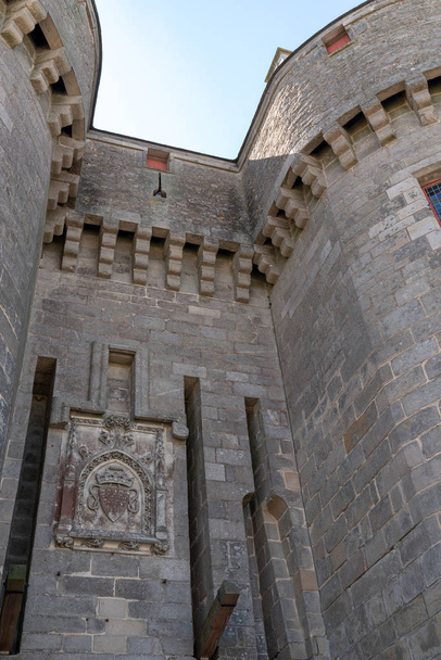 Detail hradní věže Guerande v Bretani France - Fotografie, Obrázek
