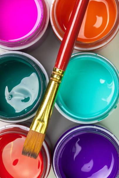 πλαστικά μπουκάλια χρώμα για την τέχνη - Φωτογραφία, εικόνα