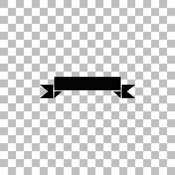 Ribbon icon flat - Vector, Image