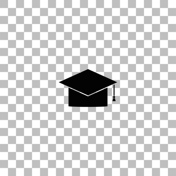 ícone de tampa de graduação plana
 - Vetor, Imagem