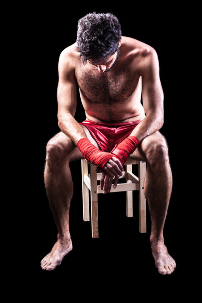 Tired boxer - Zdjęcie, obraz