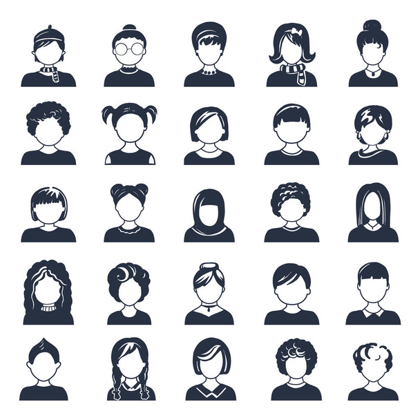 Icone avatar semplici
 - Vettoriali, immagini