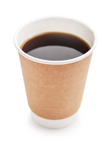 Disposable takeaway cups with coffee - Zdjęcie, obraz