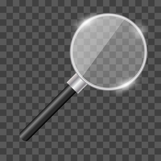 Magnifying glass realistic  - Vector, Image