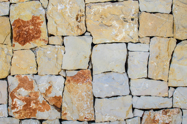 Mur de grandes pierres
. - Photo, image