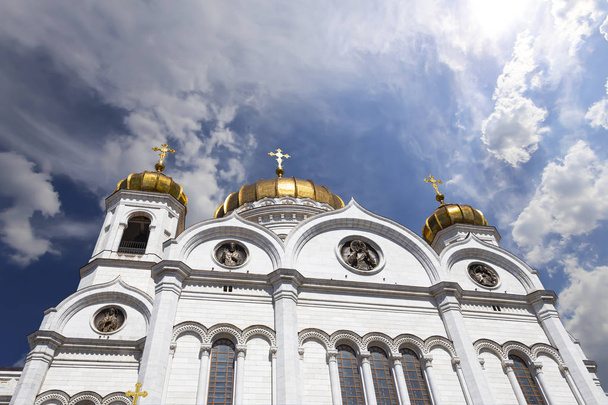 View of the Christ the Savior Cathedral (day), Moscow, Russia - Foto, imagen