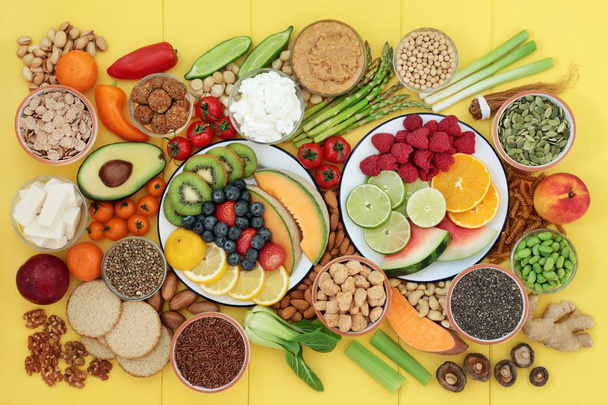 Alimentazione salutare vegana per una vita sana
 - Foto, immagini