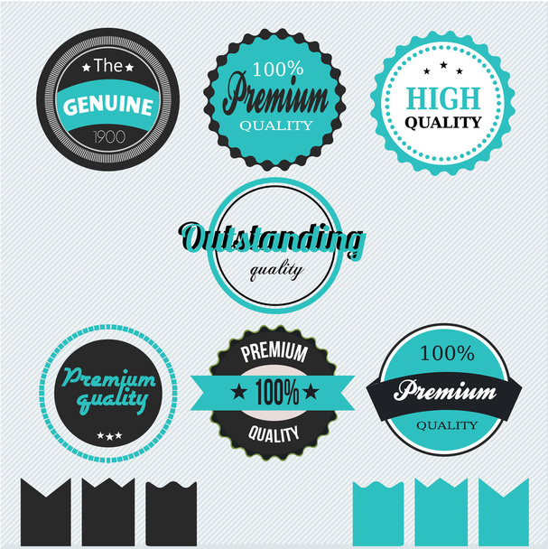 Vector premium product labels and stickers - Vector, Image