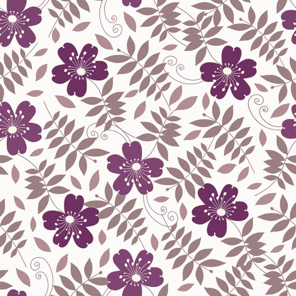 Seamless pattern with the image of flowers. - Vektor, kép