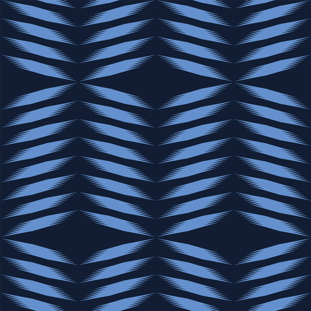 Modello indaco blu geometrico disegnato a mano tie dye shibori. Ripetere sfondo gradiente astratto. Geo monocromatico ornamentale. Tessuto di design superficiale alla moda. Tutta carta da parati stampa. Vettore senza soluzione di continuità
 - Vettoriali, immagini