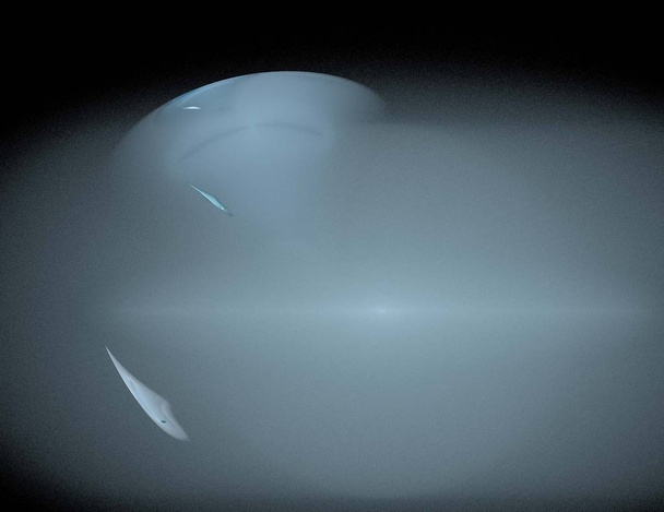 image of one Digital Fractal on Black Color - Valokuva, kuva
