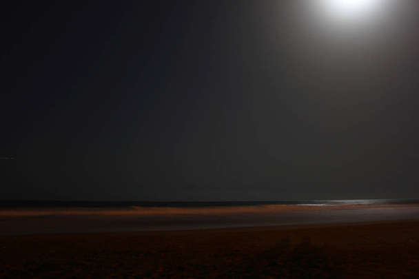 Moon over Playa del Ingles - Photo, Image