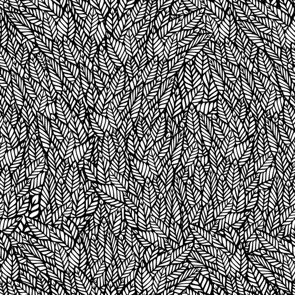 Vector seamless pattern. Gentle natural botanical stylish backgr - Vector, Image