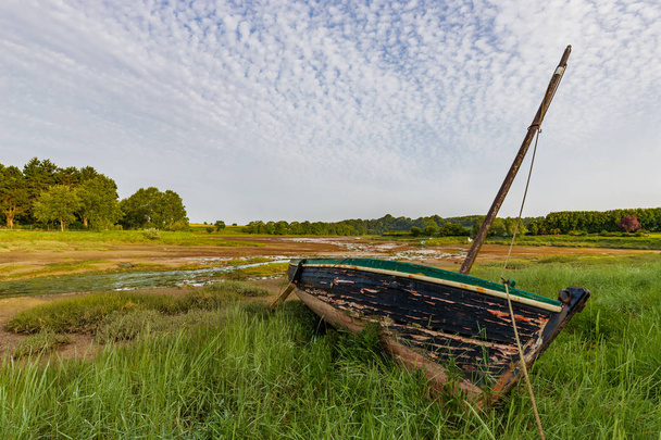 boat stranded in the grass - Photo, Image