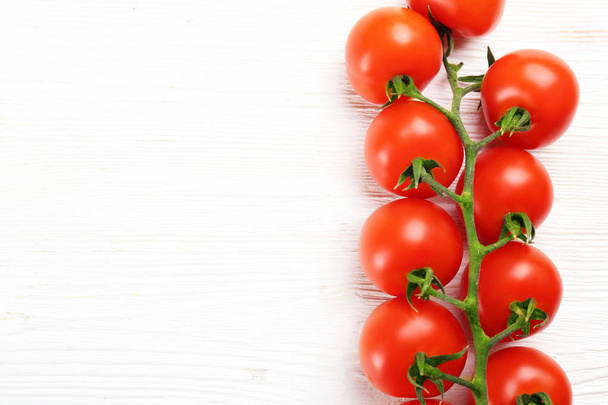 Beautiful polished local produce organic cherry tomatoes. - Фото, зображення