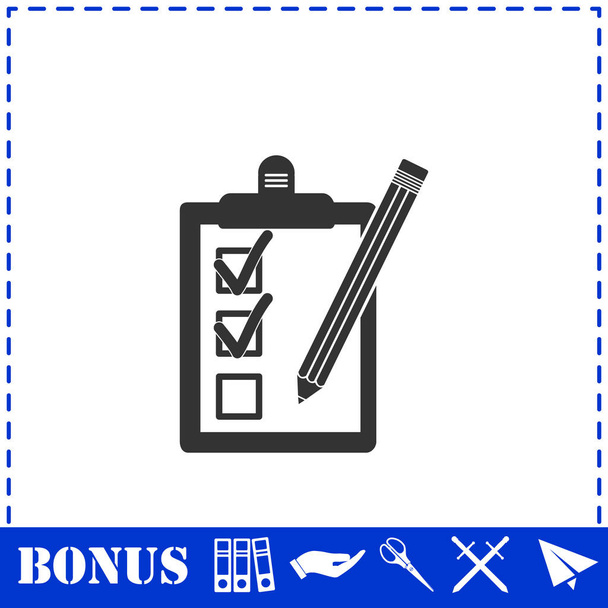 Quality control icon flat - Vector, Image