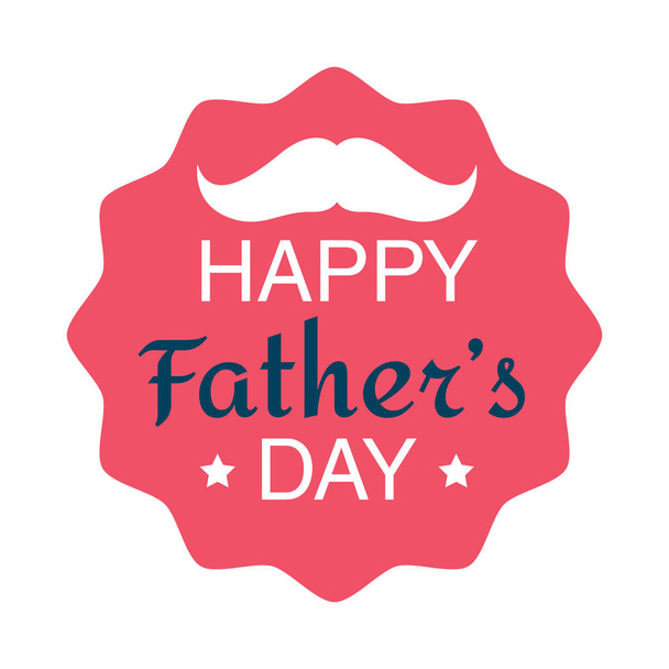 Happy father day logo vector design - Vektor, obrázek
