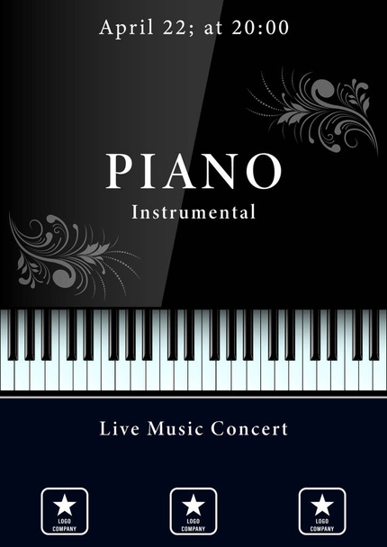 Cartel de concierto de música clásica
 - Vector, imagen