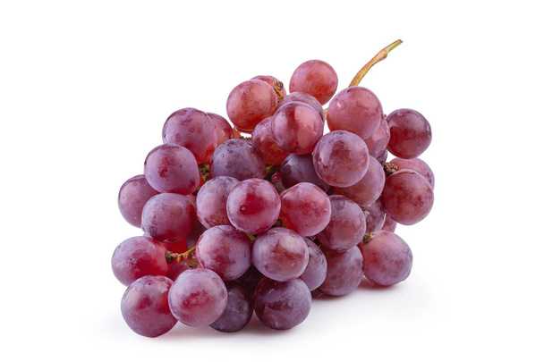 Red Grapes isolated on a white background. - Photo, Image