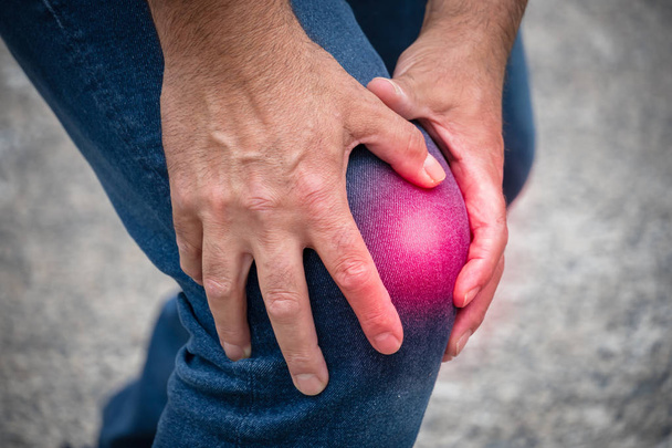 Suffering from knee pain - Photo, Image