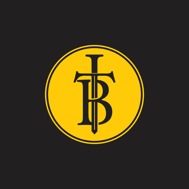 lettres tb lié épée logo vecteur
 - Vecteur, image
