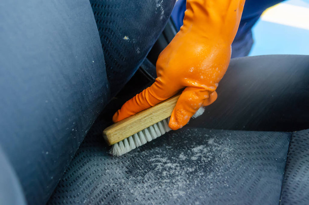 Szczotka do czyszczenia siedzeń samochodowych - Zdjęcie, obraz