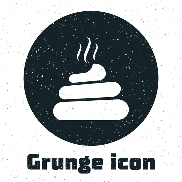 Icona Grunge shit isolata su sfondo bianco. Illustrazione vettoriale
 - Vettoriali, immagini
