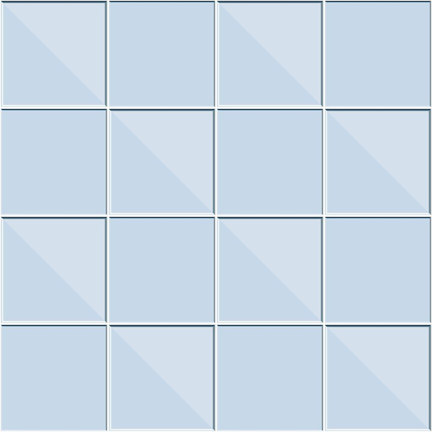Абстрактный бесшовный рисунок, голубая керамическая плитка стены или стеклянный блок векторной иллюстрации
 - Вектор,изображение