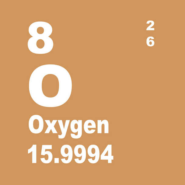 Sauerstoff Periodensystem der Elemente - Foto, Bild