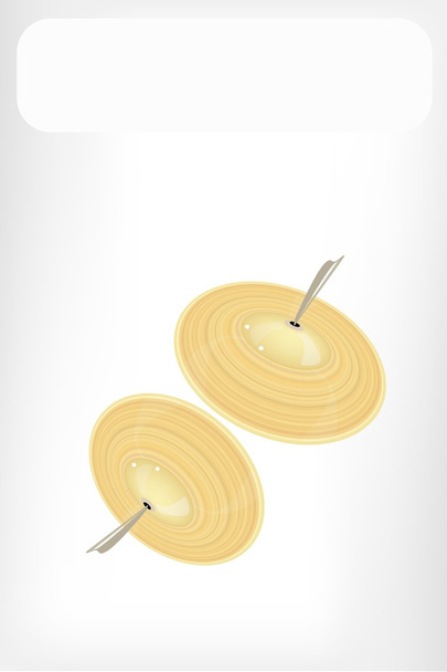 Un bellissimo piatto d'oro con striscione bianco
 - Vettoriali, immagini