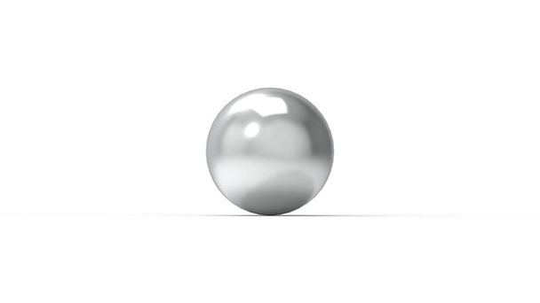 Sphère balle rendu 3d dans plusieurs matériaux isolés en arrière-plan studio
 - Photo, image