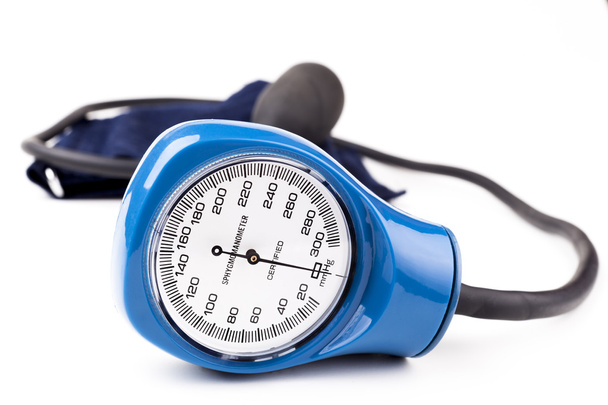 Kék vérnyomásmérő - Fotó, kép