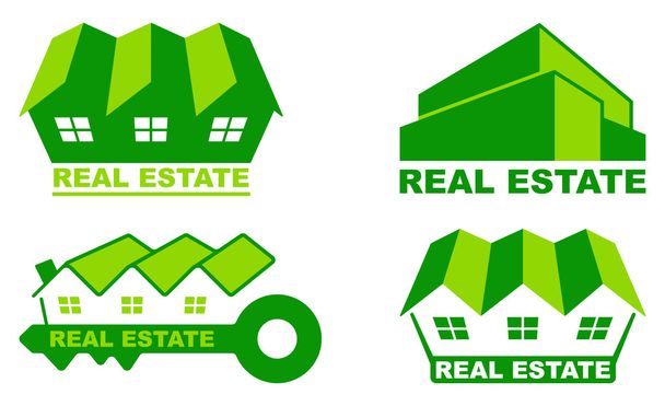 Real estate icons - Vector, Image