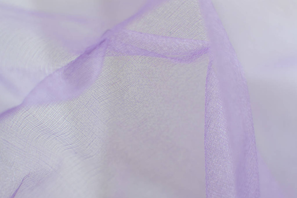 Textura de tecido roxo para trabalho de arte de fundo e design, belo padrão Tecido sintético
. - Foto, Imagem