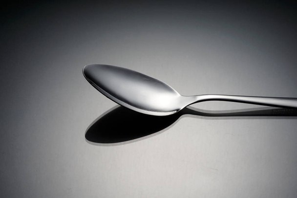 silver spoon on surface,  - Foto, afbeelding