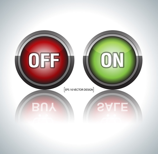 On off buttons - Vetor, Imagem