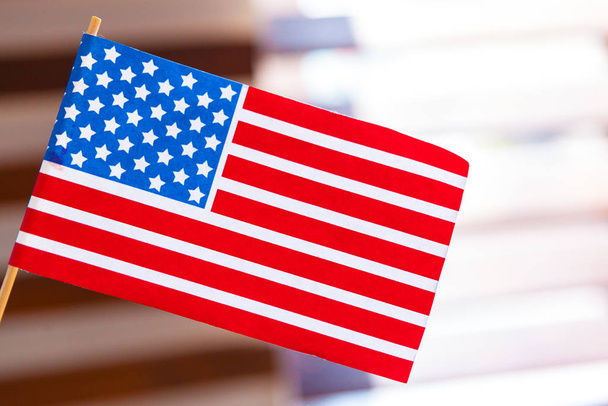 United States of American flag isolated on white background - Foto, Bild