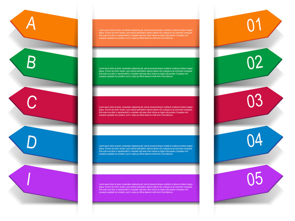 Conjunto de pegatinas de opciones coloridas
 - Vector, imagen