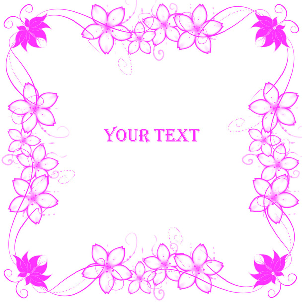 Floral frame with place for your text - Фото, зображення