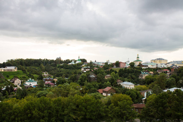 Panoramic view city of Vladimir Russia in summer cloudy day - Foto, immagini