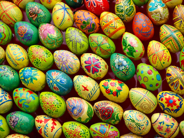 Multicolored easter eggs.Background. - Photo, Image