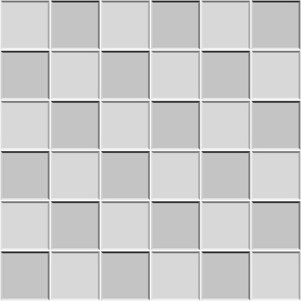 Abstract seamless pattern, geometric white gray ceramic tiles floor vector illustration - Vector, Image