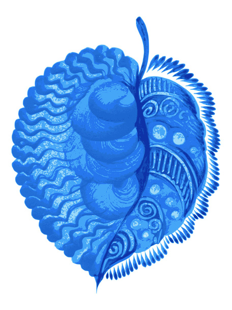 Feuille bleue
 - Vecteur, image