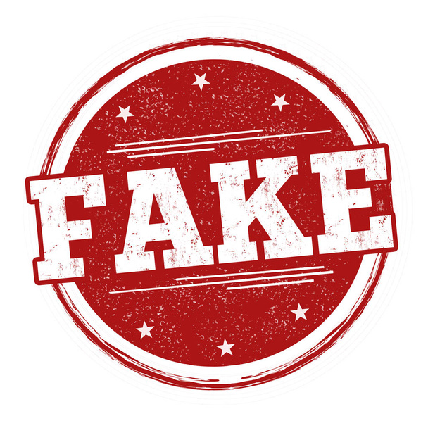 Fake sign or stamp - Vector, Image