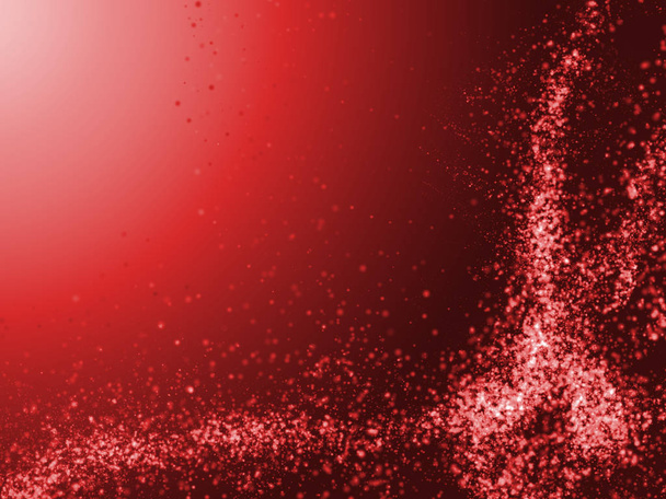 Αφηρημένο Love αστραφτερό φόντο με πολλές φυσαλίδες κόκκινου φωτός - Φωτογραφία, εικόνα