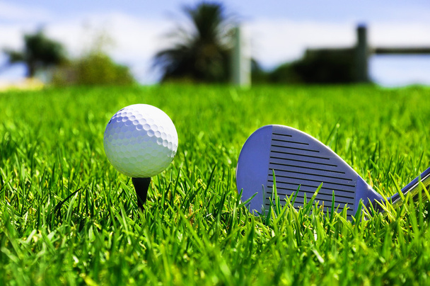 Ball and golf clubs - Foto, Bild